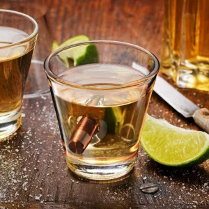 bullet drinking glass