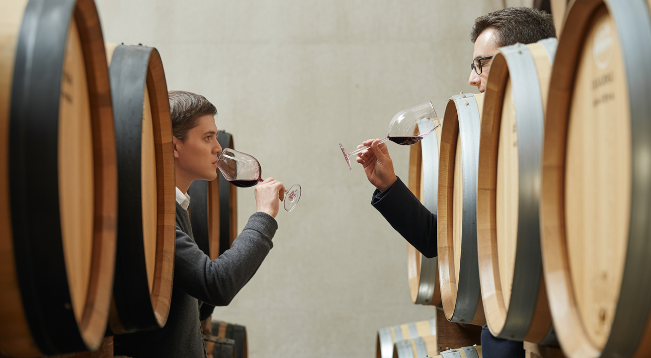 Family-owned winery estate in Napa Valley with vineyards and tasting area