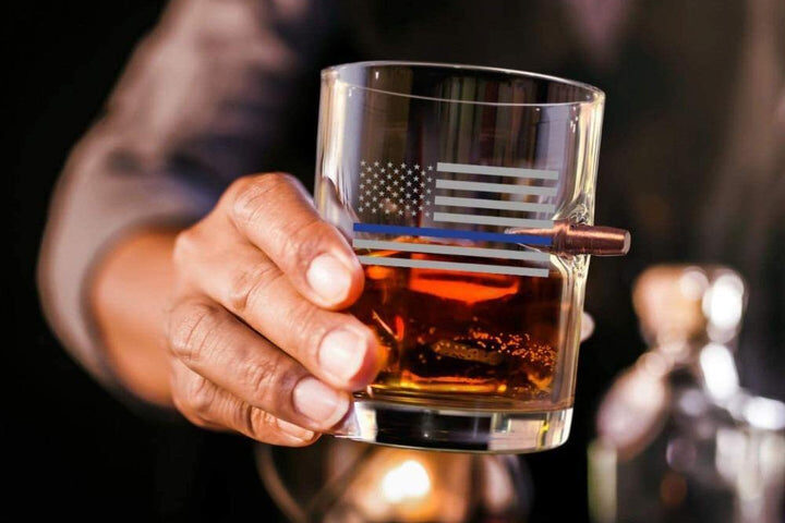 bullet whiskey glass